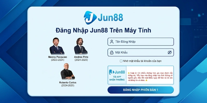 Đăng Nhập 2 Đăng Nhập Jun88 Trên Máy Tính